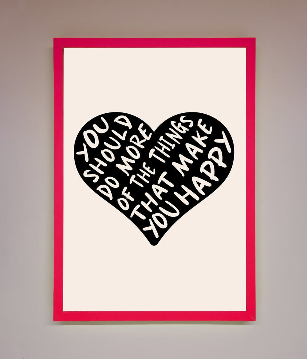 Happy Heart Framed Print