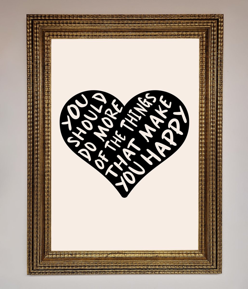Happy Heart Framed Print