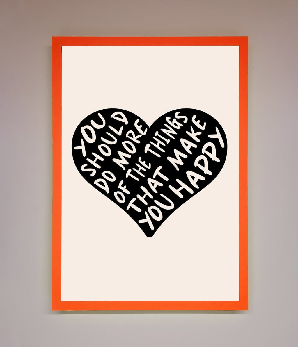 Happy Heart Framed Print
