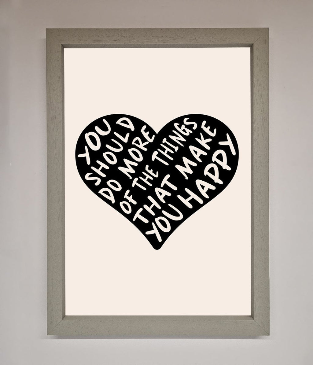 Happy Heart Framed Print
