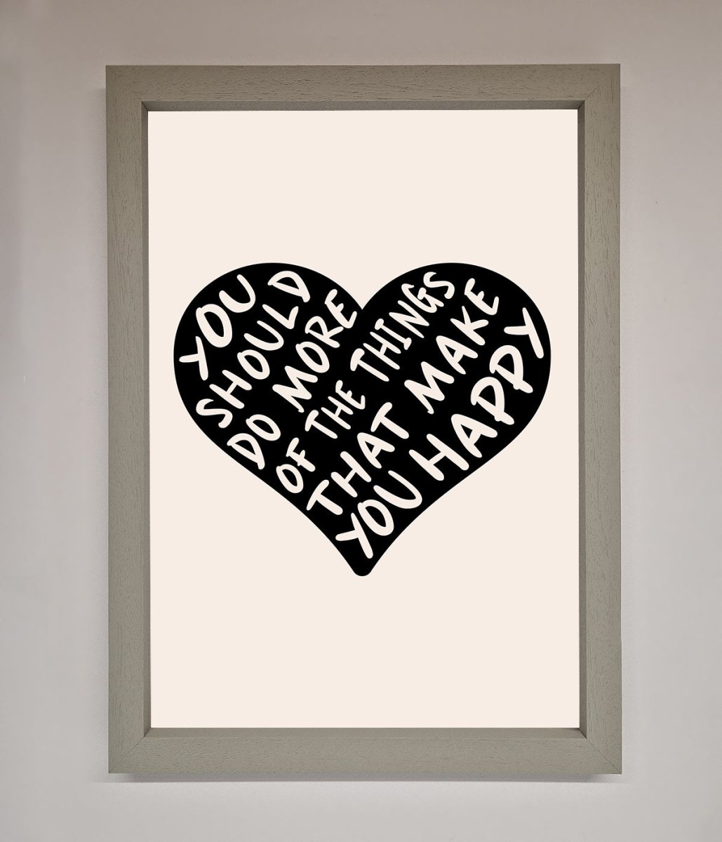 Happy Heart Framed Print