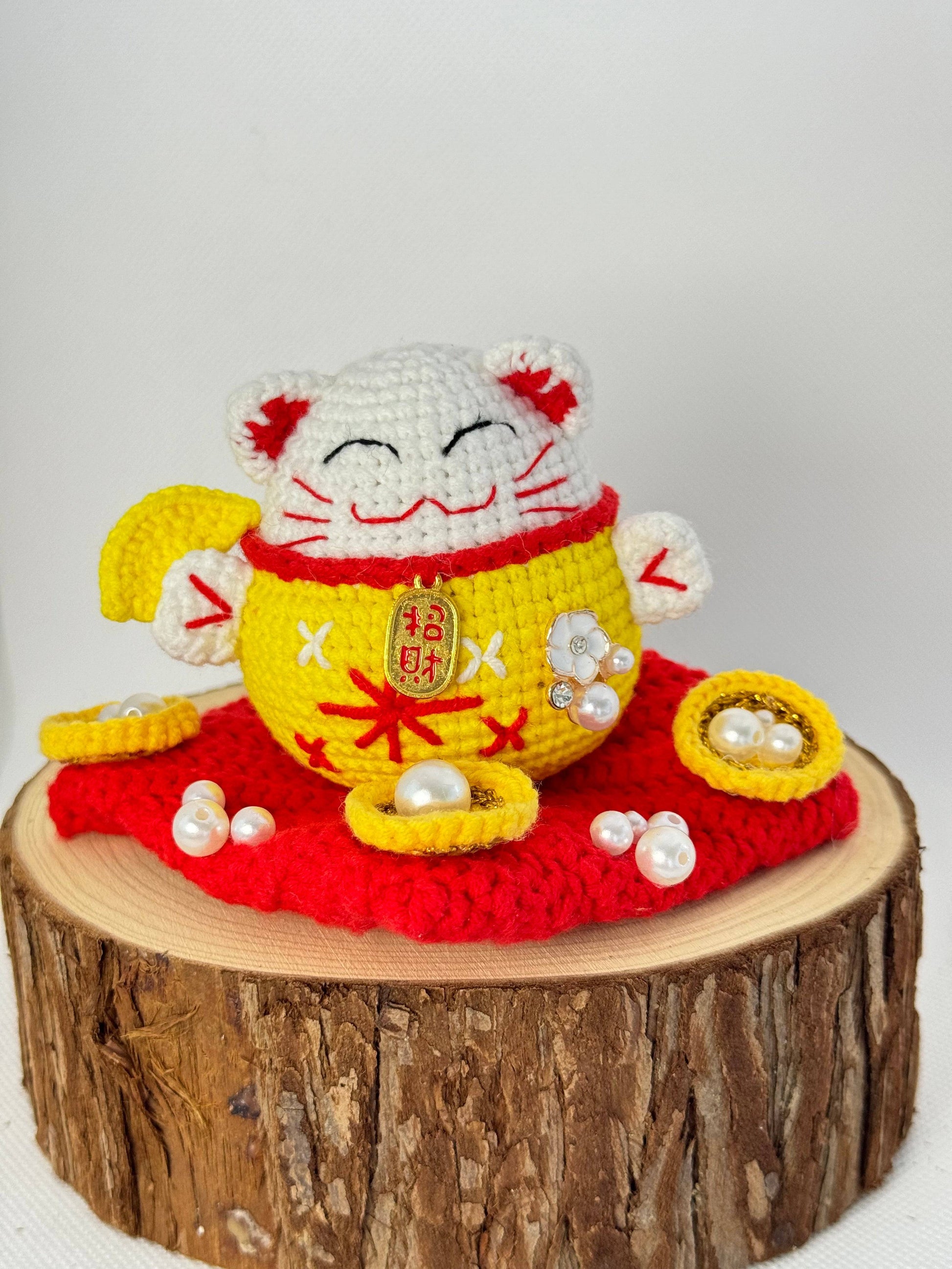 Lucky Cat Crochet Collection Adorable Fortune Feline Family