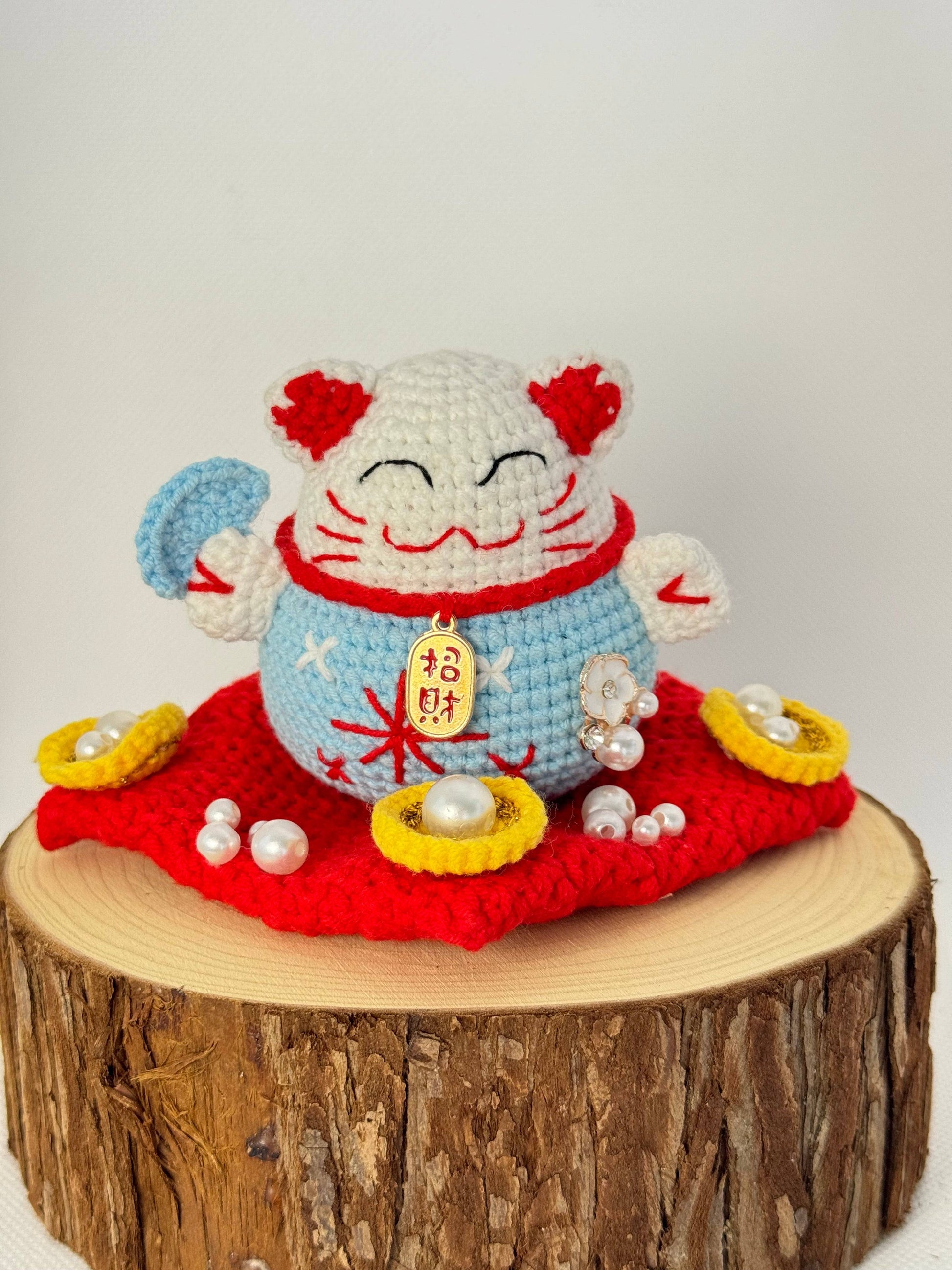 Lucky Cat Crochet Collection Adorable Fortune Feline Family