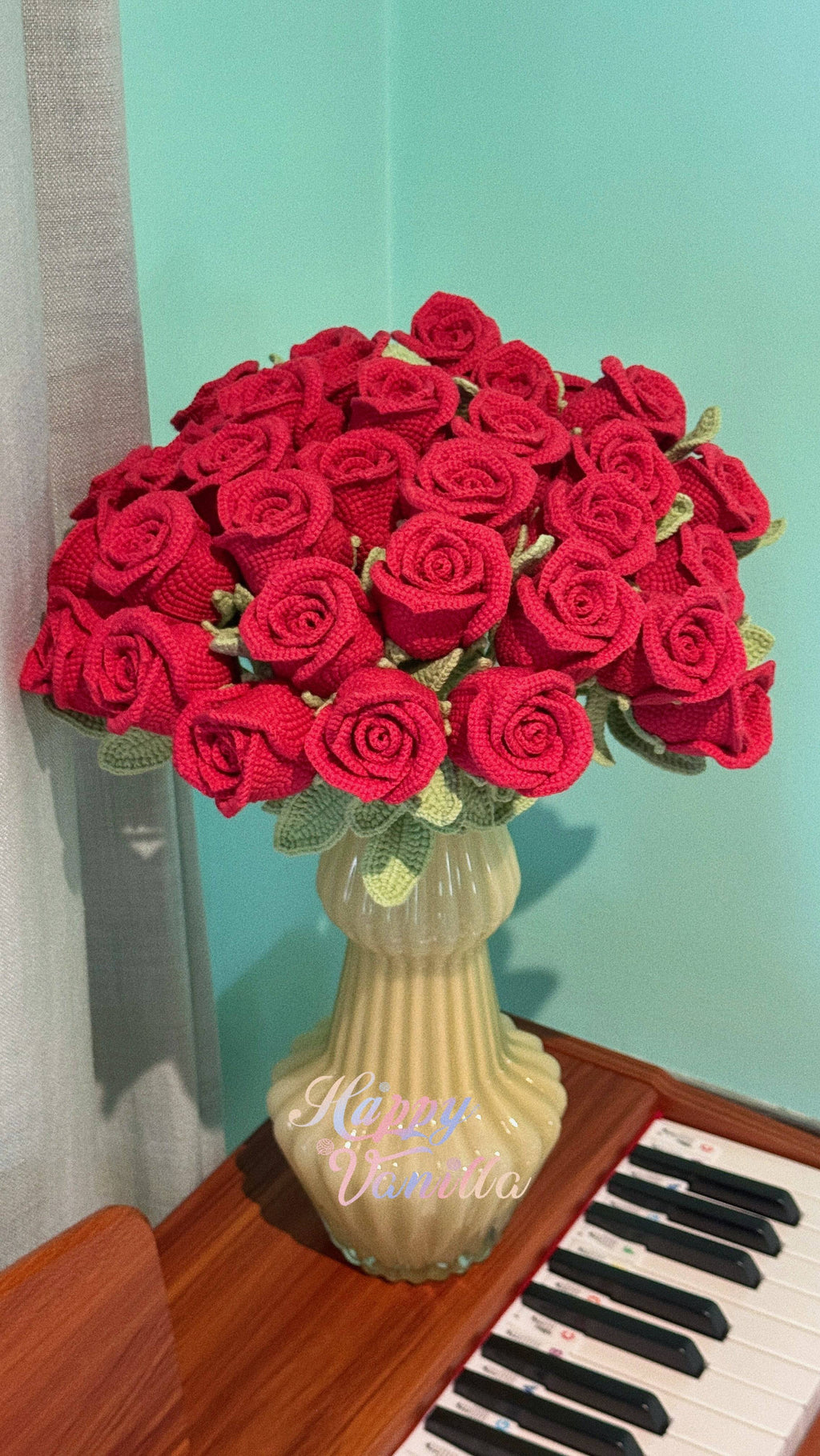 Handmade Crochet Rose Bouquet - Everlasting Flowers That Never Fade