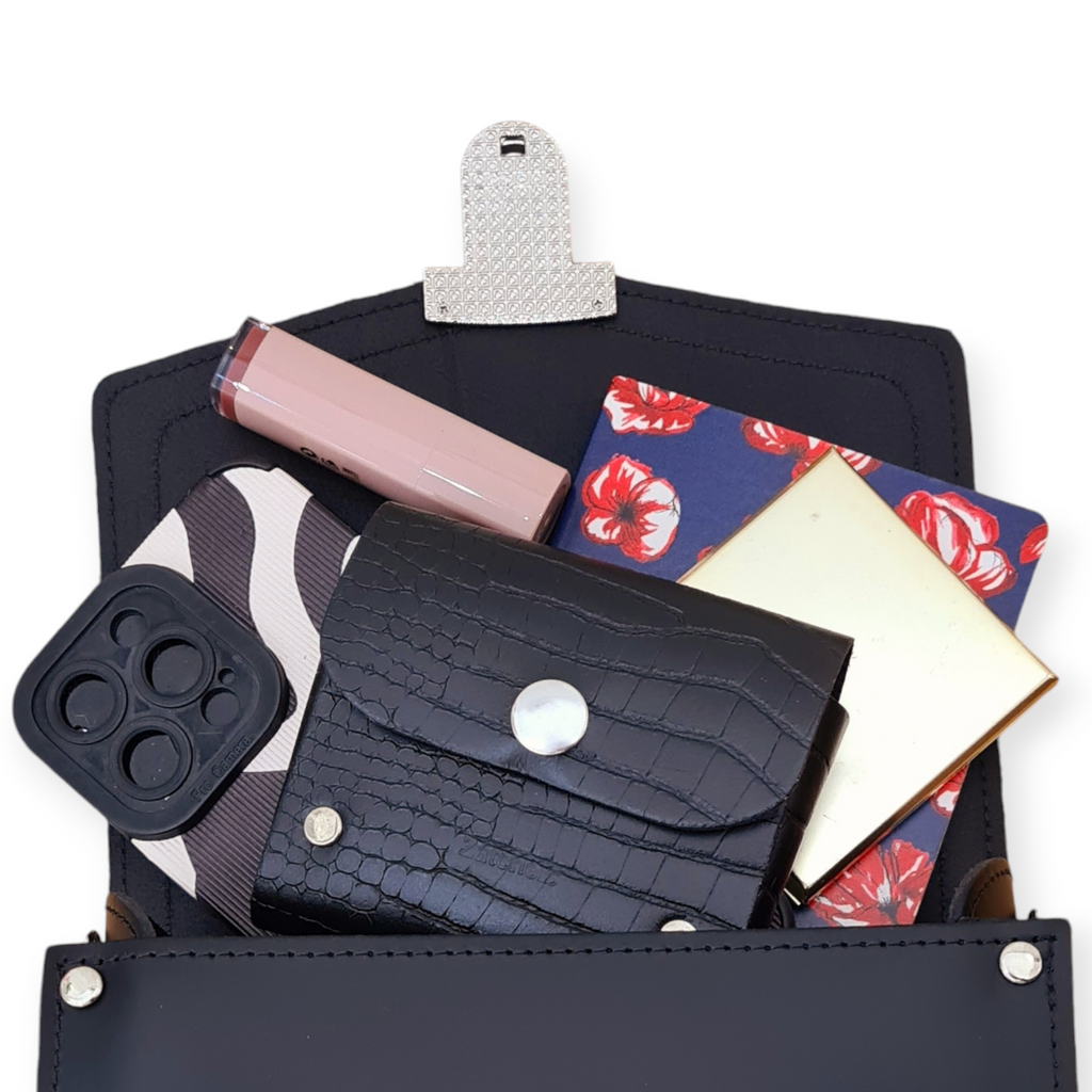 Handmade Leather Sugarcube Plus Handbag in Hot Fuchsia Pink