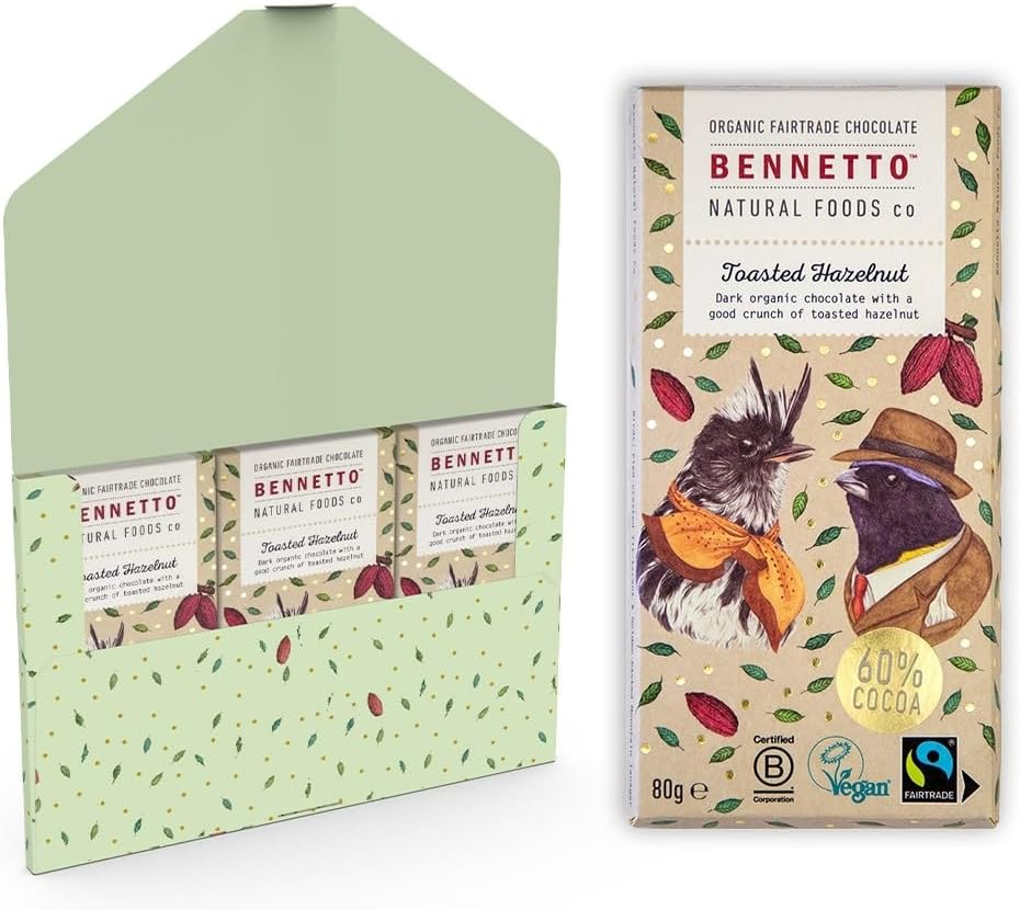 Toasted Hazelnut Dark Chocolate Bar