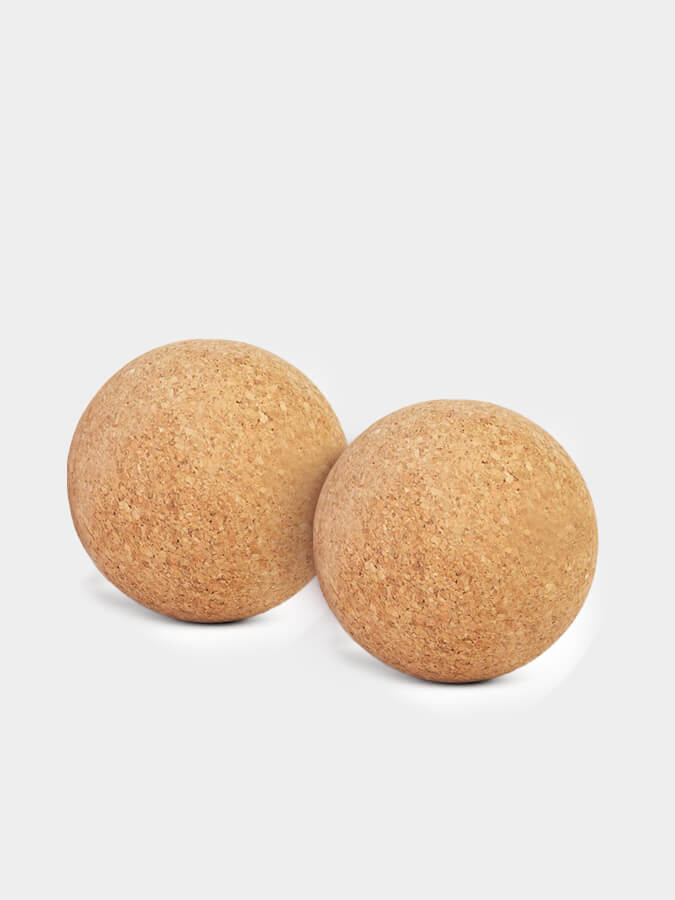 Cork Massage Ball Set of 3 for Self Massage and Fascia Release