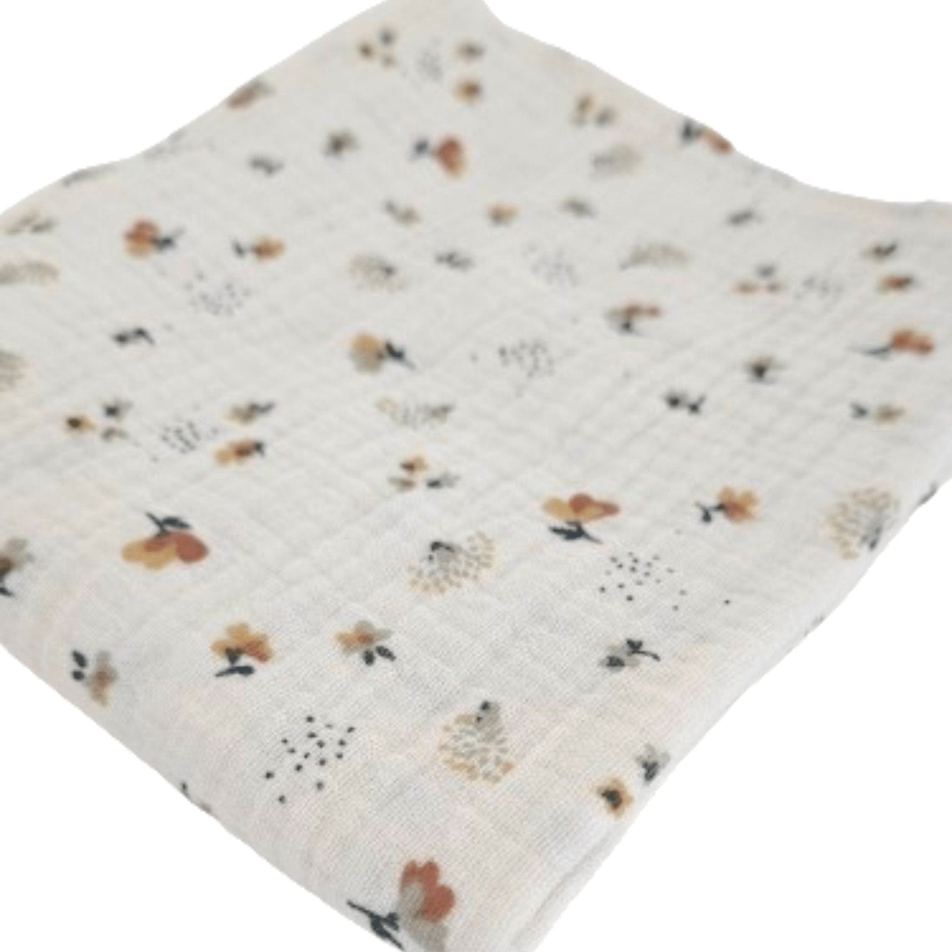 Hedgehog and Garden Muslin Blanket