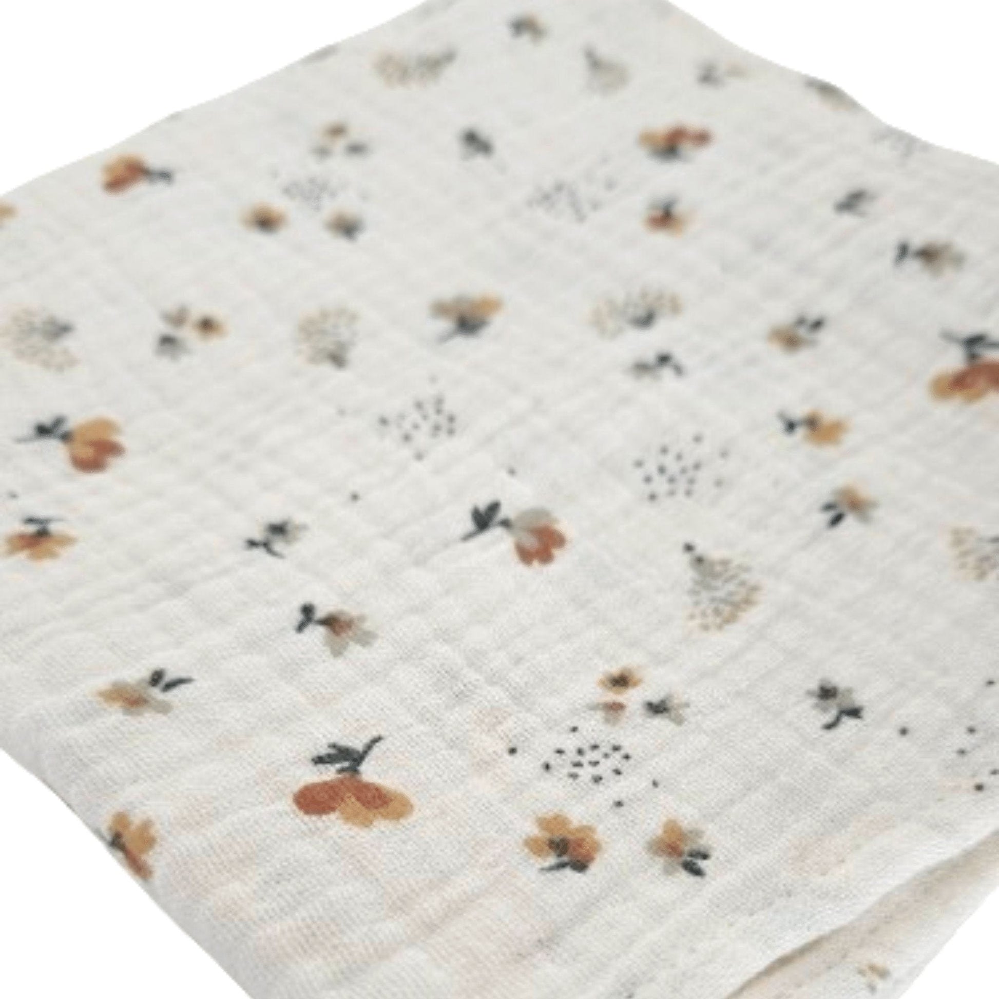 Hedgehog and Garden Muslin Blanket