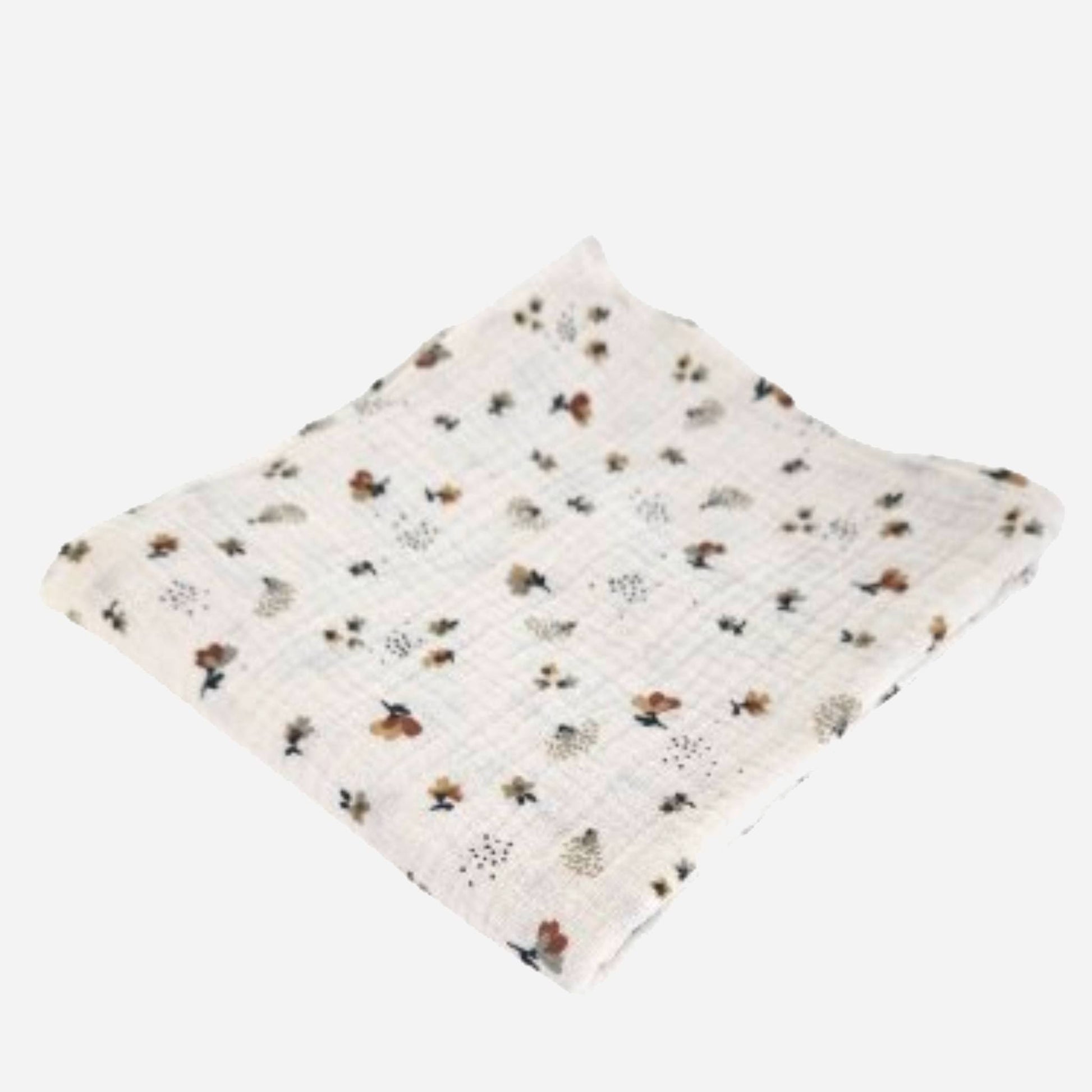 Hedgehog and Garden Muslin Blanket