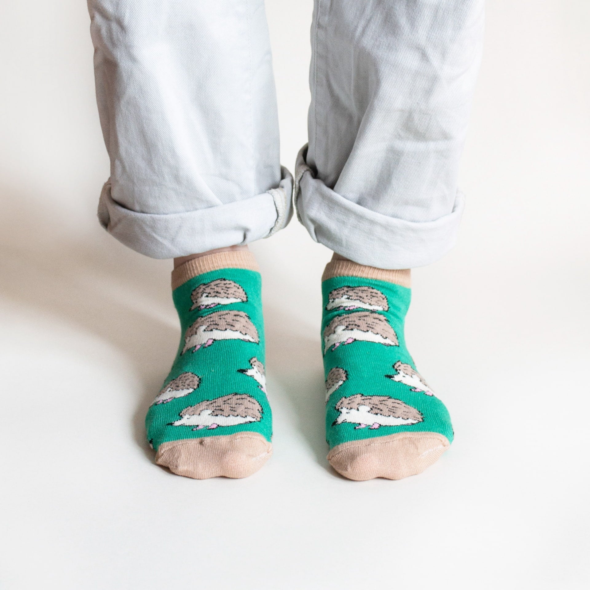 Hedgehog Bamboo Trainer Socks