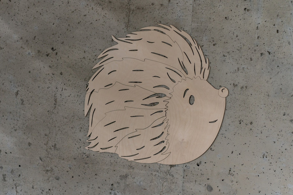 Hedgehog Forest Animal - Wooden Wall Decoration