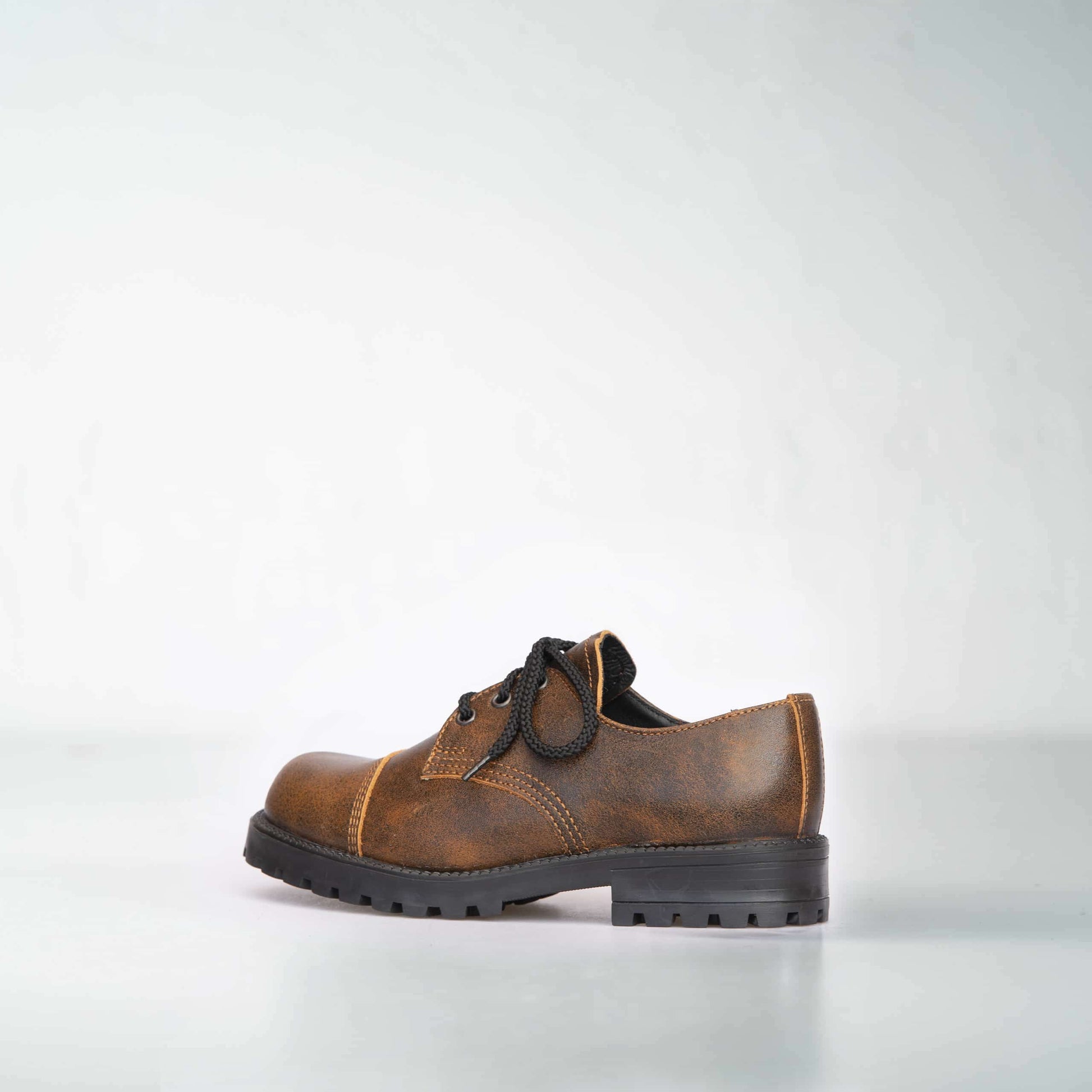 Light Brown Widgets Shoes – Unisex, Military-Grade Leather Footwear by Samelin at www.brixbailey.com
