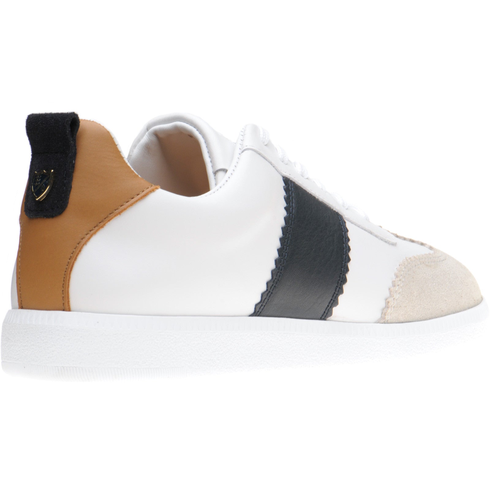 Angelina Ladies Rubber Soled Trainers in White and Navy