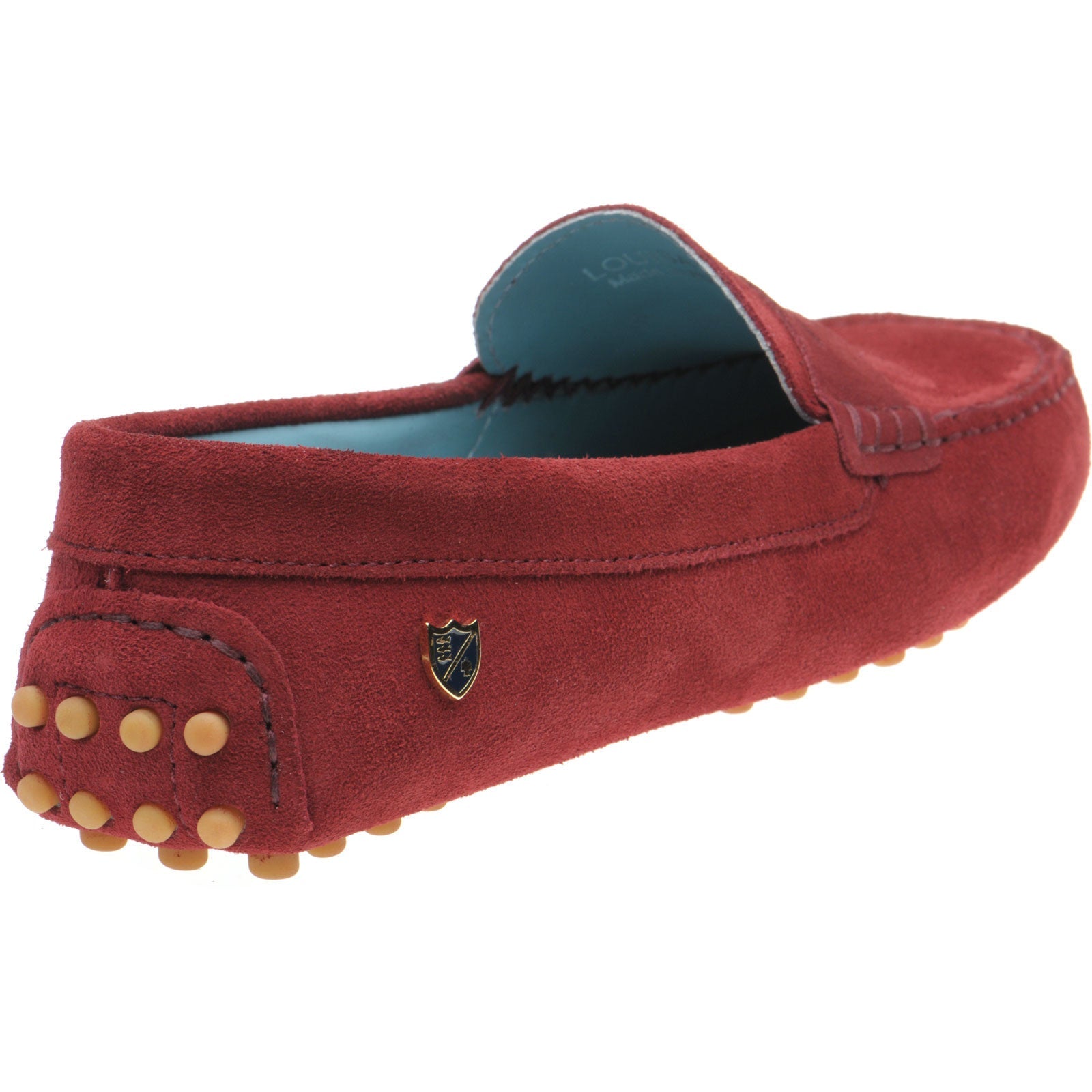 Louisa Ladies Burgundy Suede Driving Moccasins