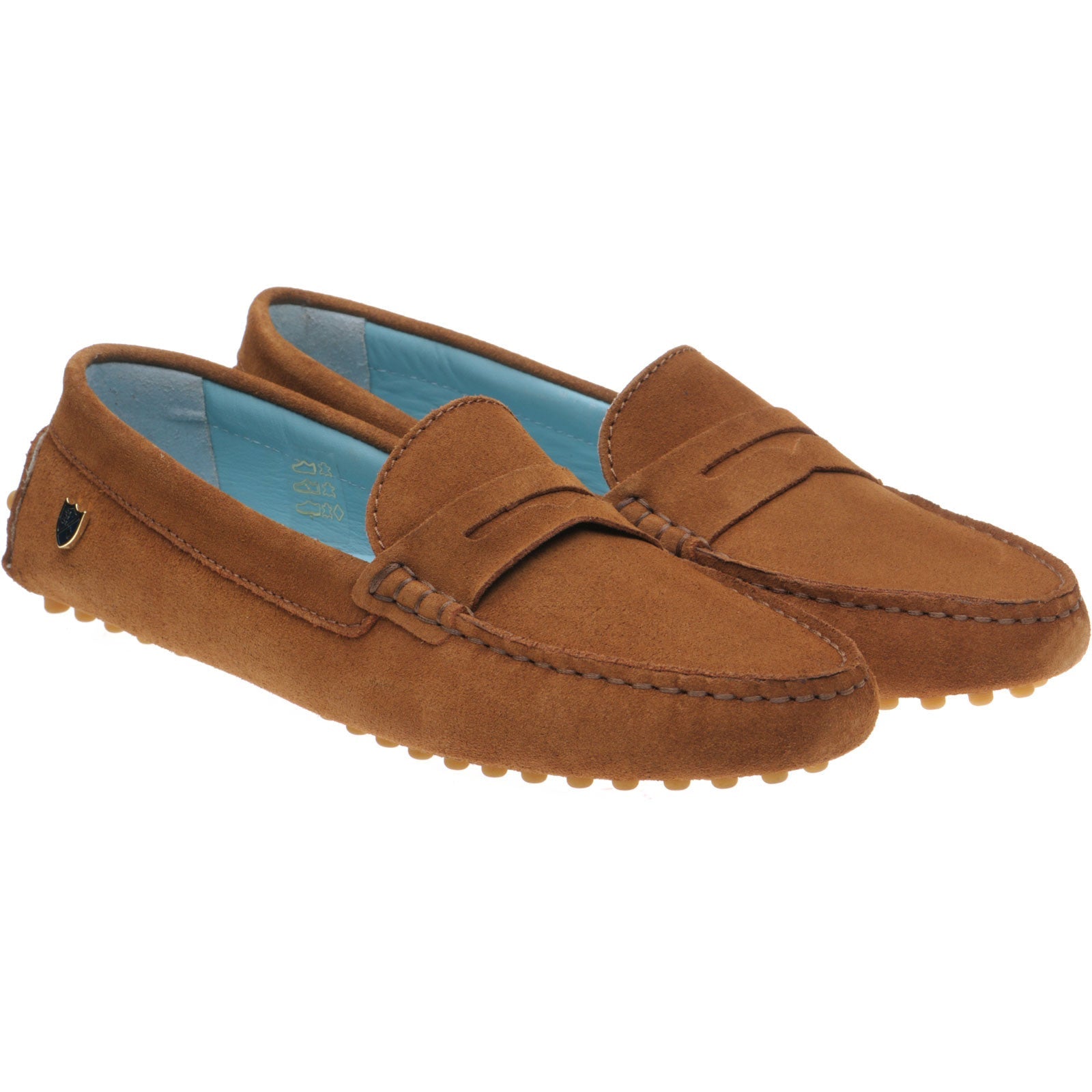 Louisa Ladies Cognac Suede Driving Moccasins
