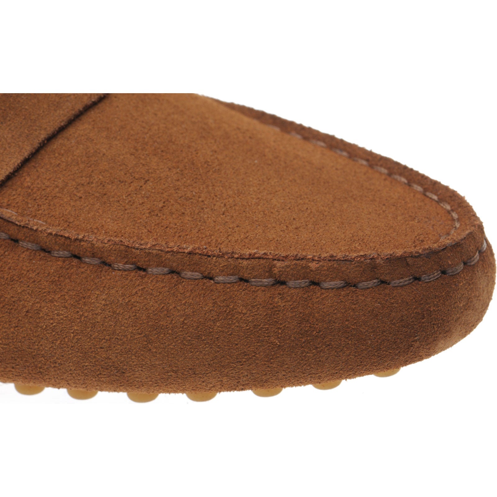 Louisa Ladies Cognac Suede Driving Moccasins
