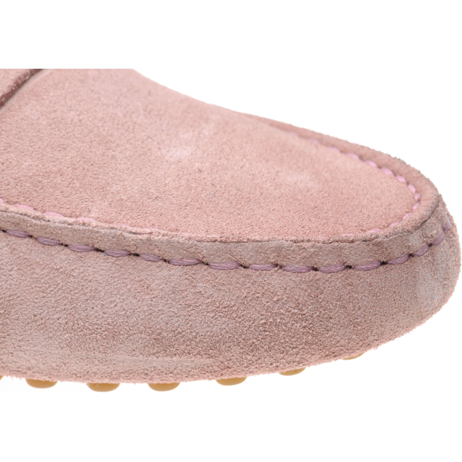 Louisa Ladies Rubber Soled Driving Moccasins in Ice Pink