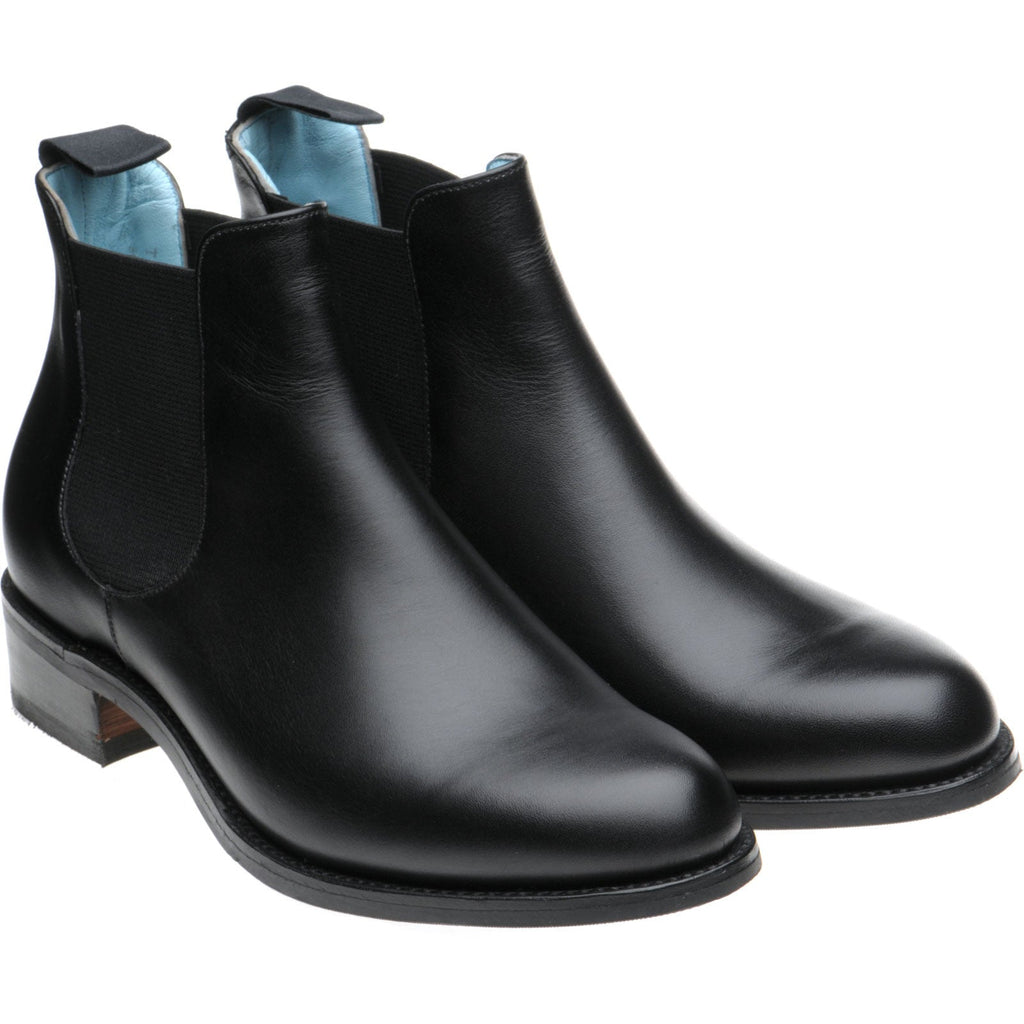 Black Calf Chelsea Boots for Women