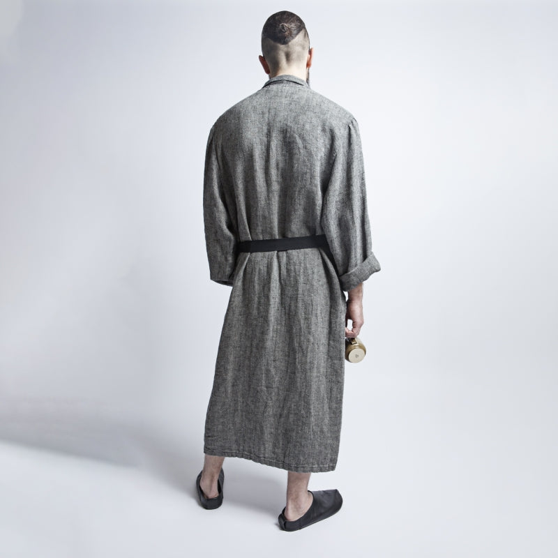 Unisex Linen Bathrobe – Timeless Style & Eco-Friendly Comfort by KOOSdisain at www.brixbailey.com