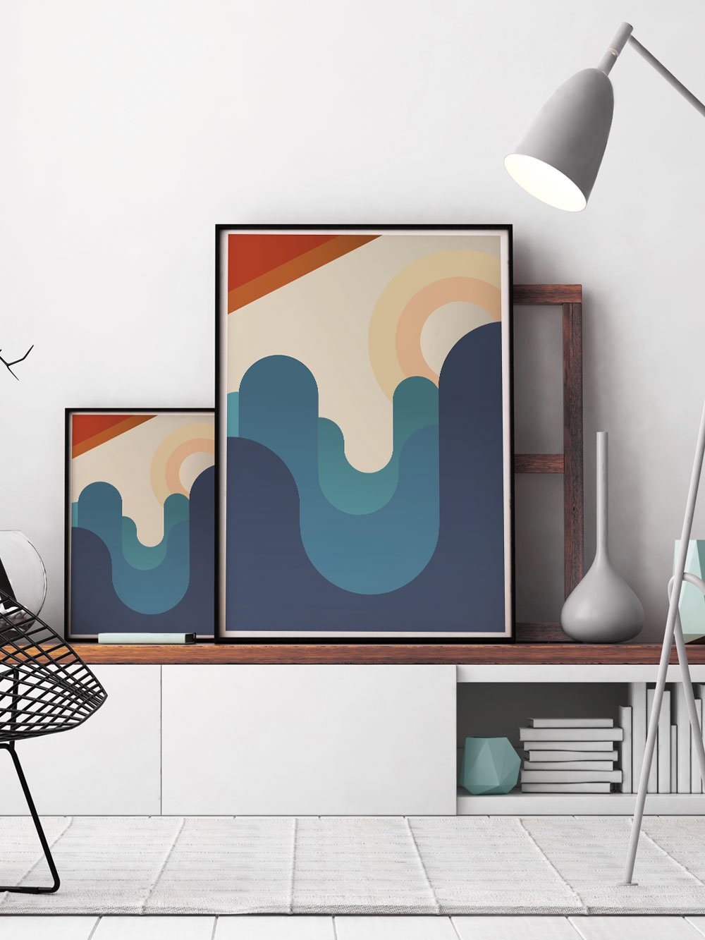 The Hills Are Alive Minimal Art Print