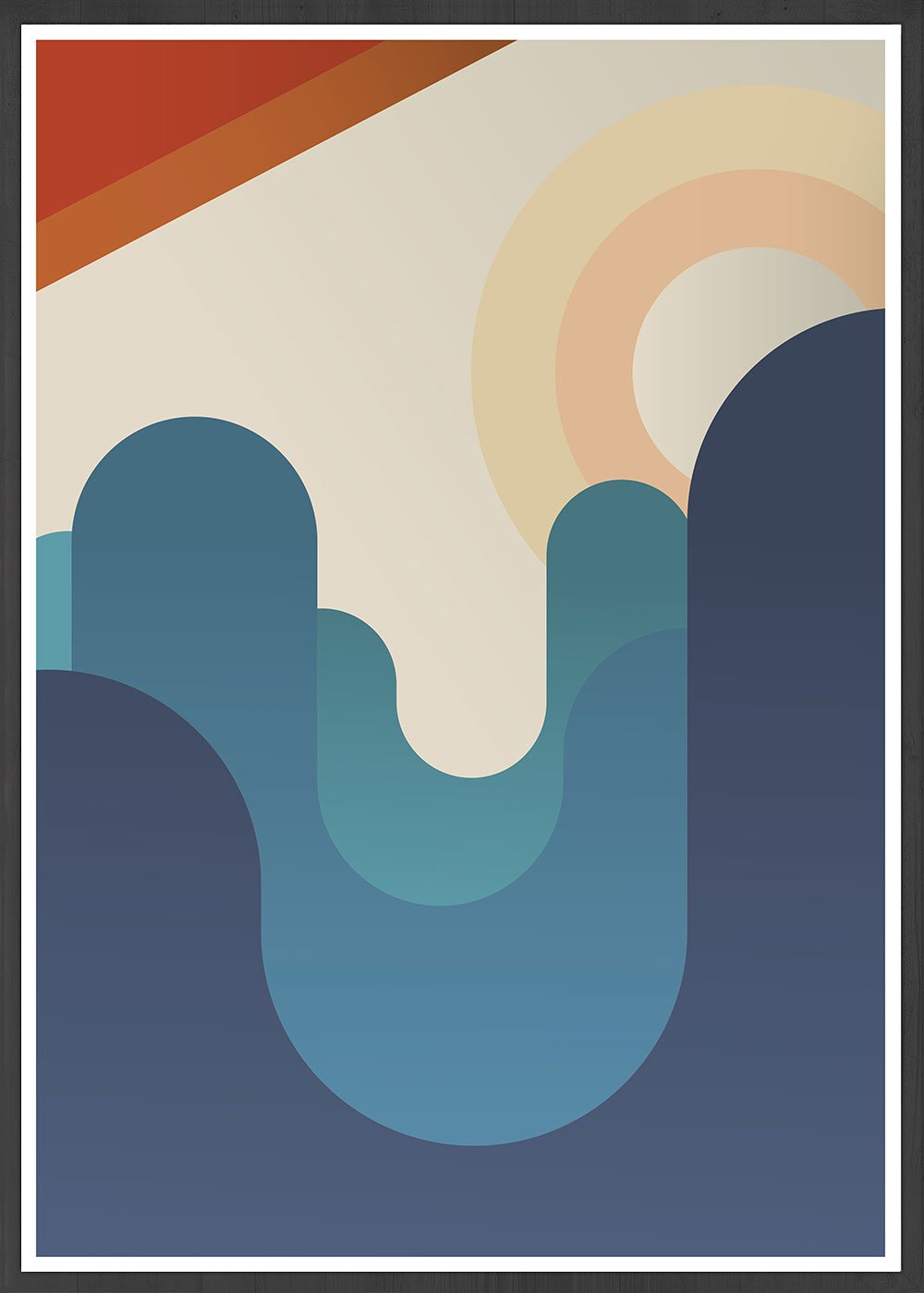 The Hills Are Alive Minimal Art Print