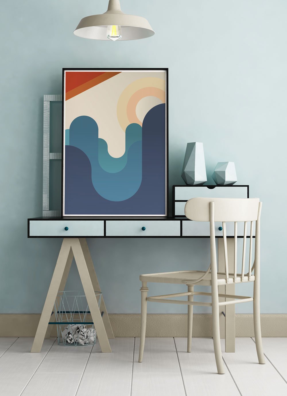 The Hills Are Alive Minimal Art Print
