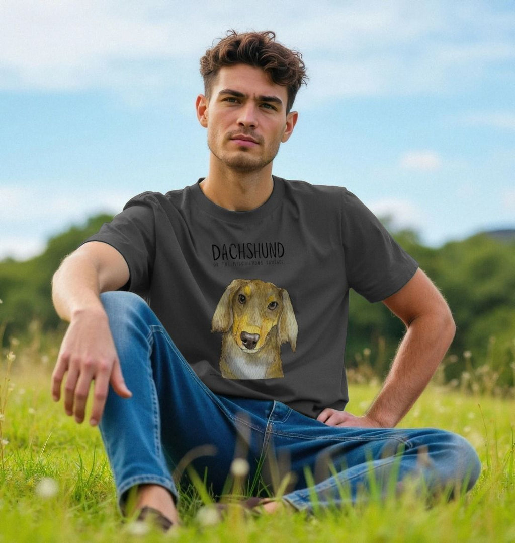 Long Haired Dachshund Tee Mischievous Hot Dog Energy