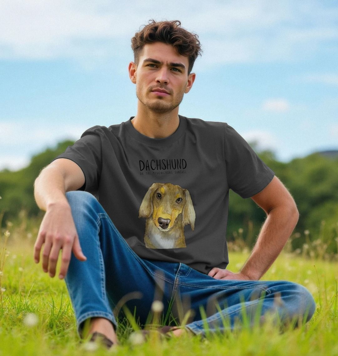 Long Haired Dachshund Tee Mischievous Hot Dog Energy