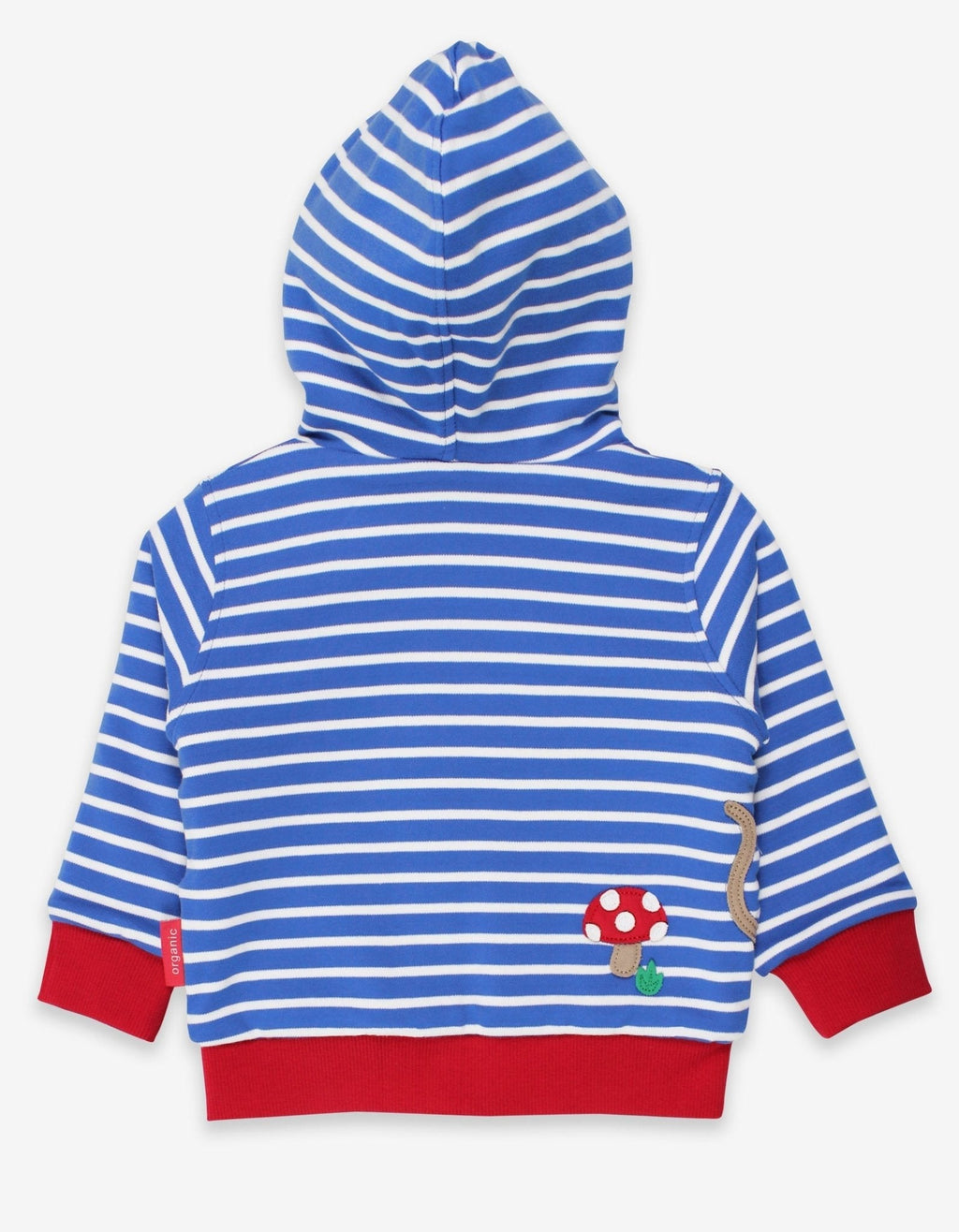Organic Mouse and Mushroom Applique Hoodie for Kids