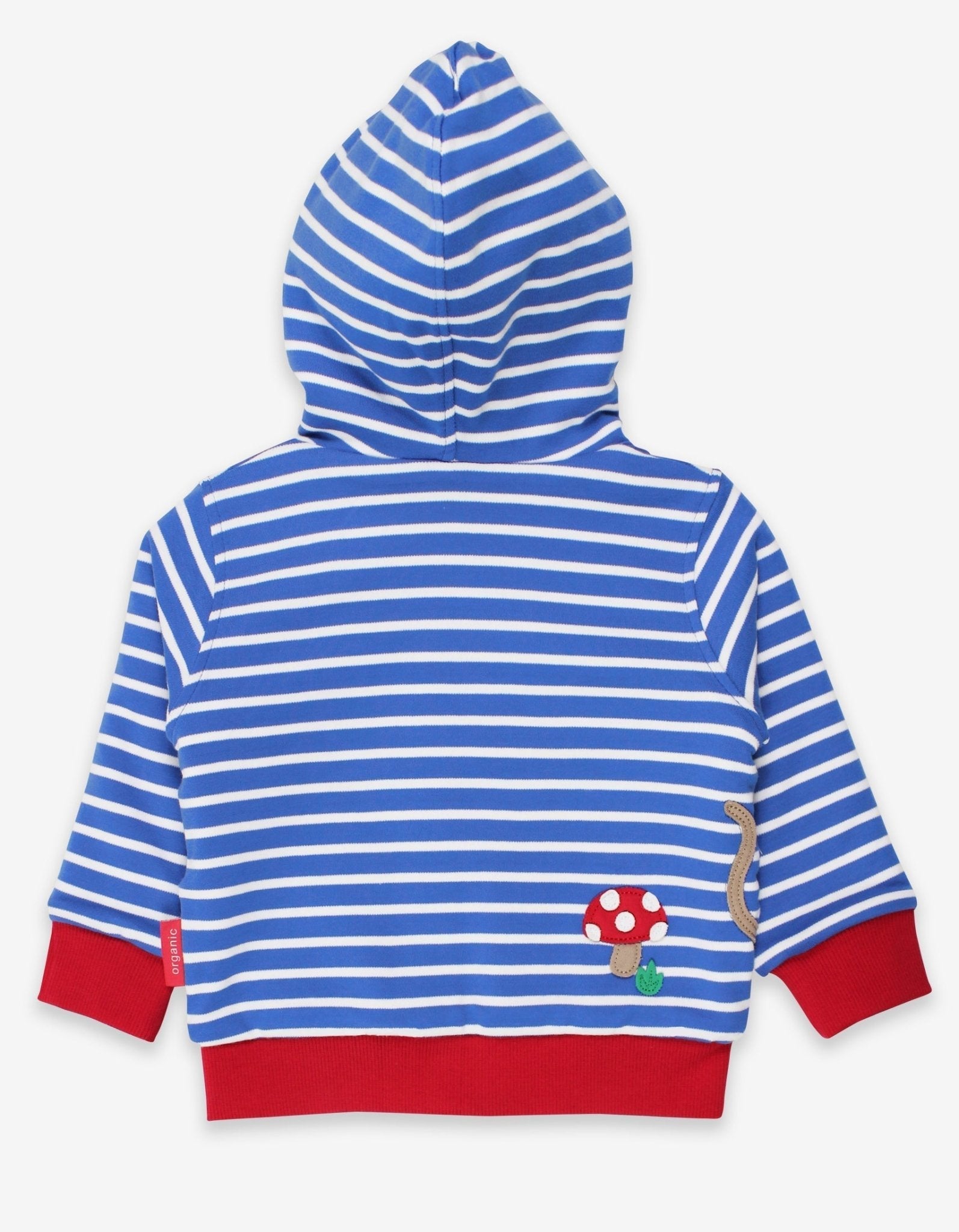 Organic Mouse and Mushroom Applique Hoodie for Kids