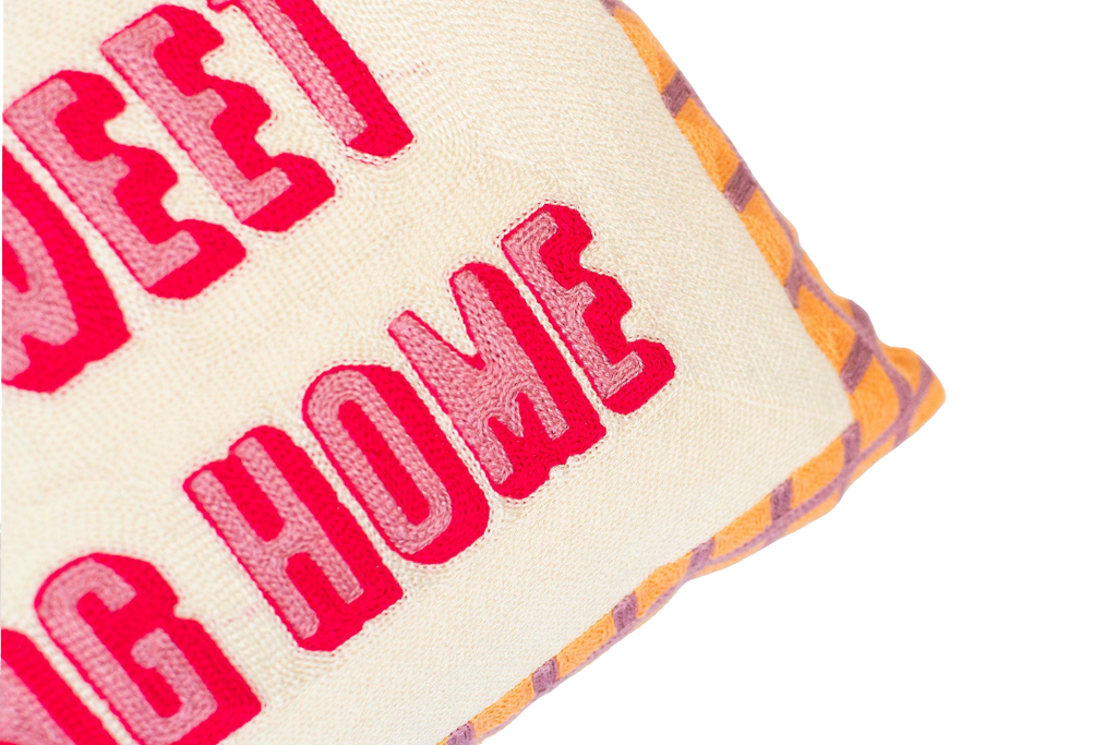 Home Sweet F*cking Home Needlepoint Cushion