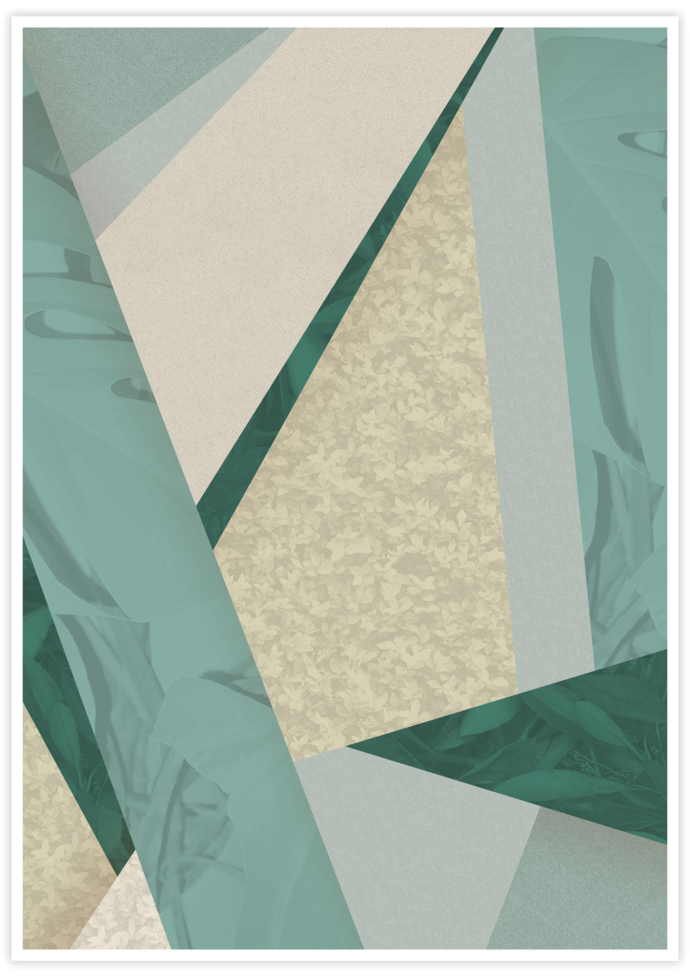 Geometric Botanical House Plants Wall Print