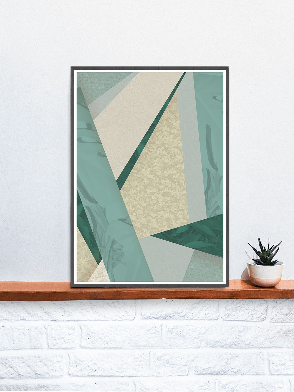 Geometric Botanical House Plants Wall Print