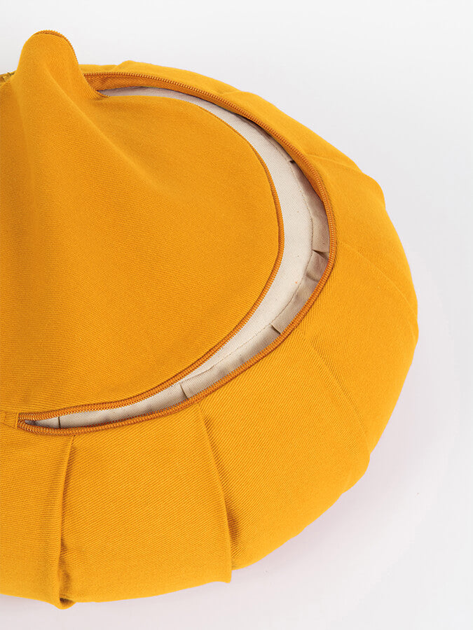 Organic Cotton Round Lotus Zafu Buckwheat Meditation Cushion