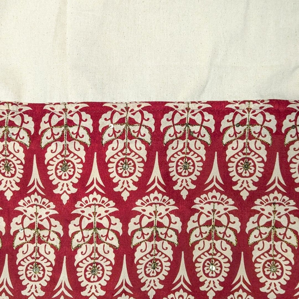 Upcycled Sari Cotton Tote Bag, Handmade in India