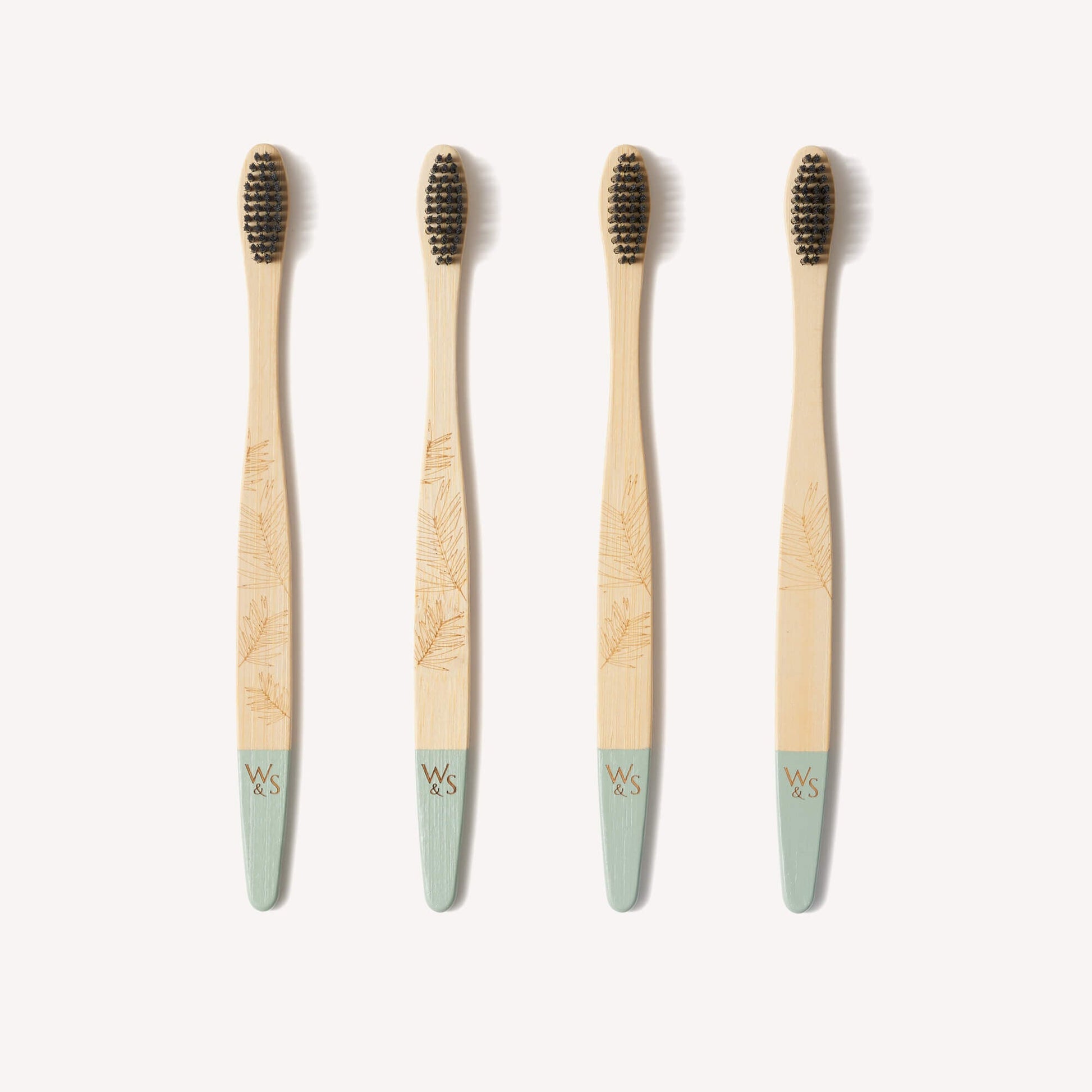 Bamboo Toothbrush 4 Pack Medium Bristles