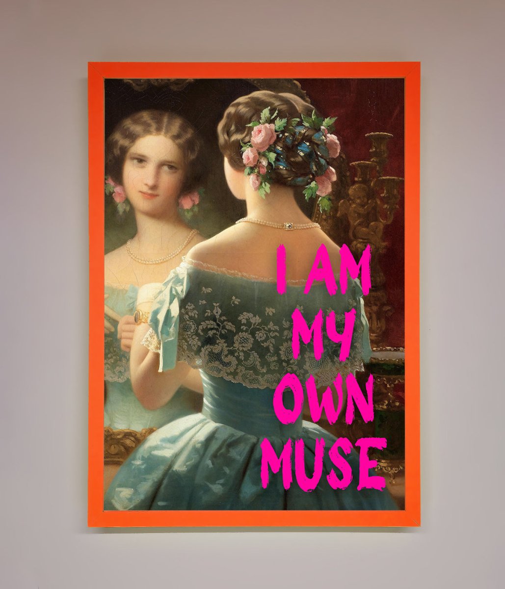 I Am My Muse Framed Print