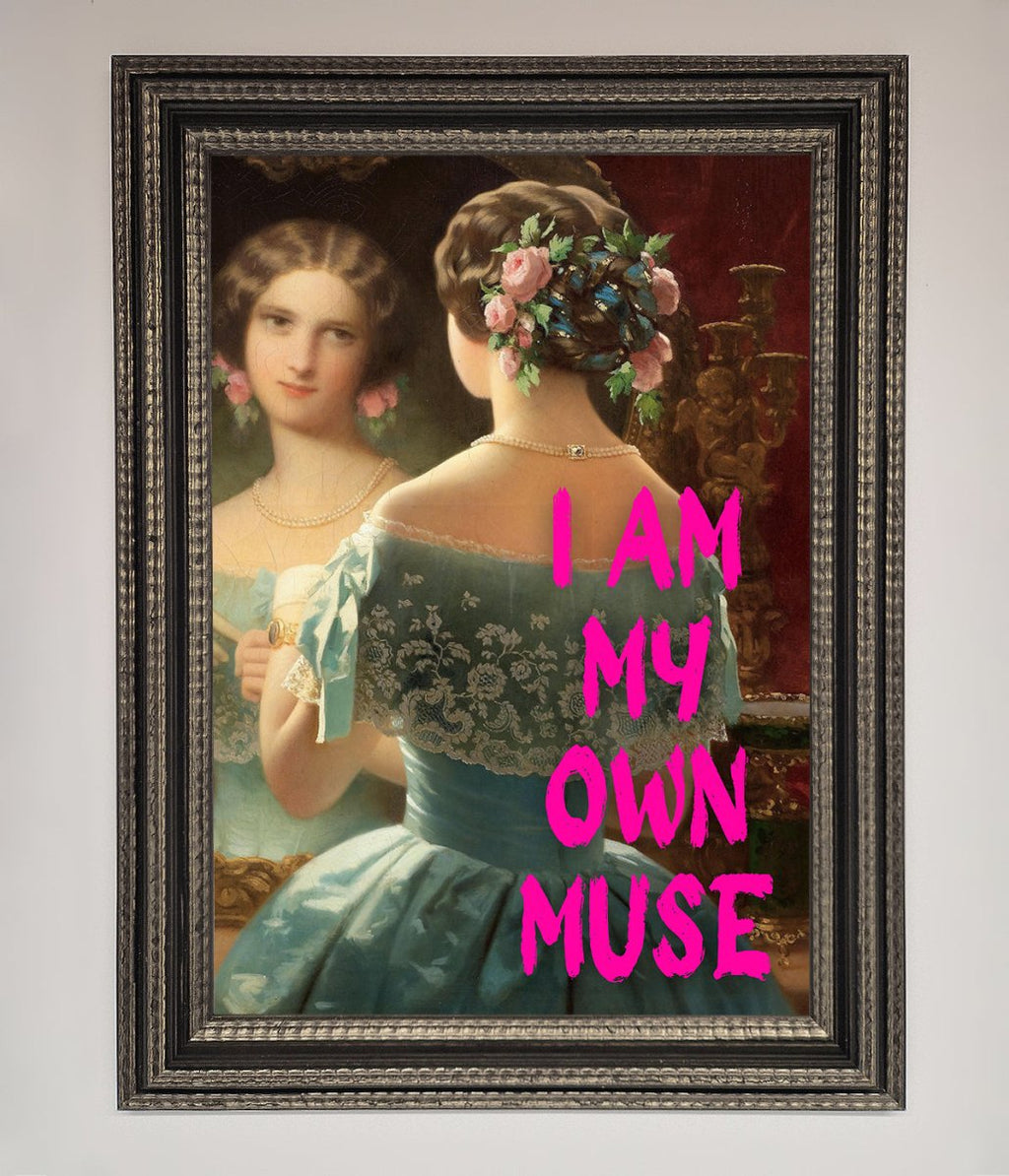 I Am My Muse Framed Print