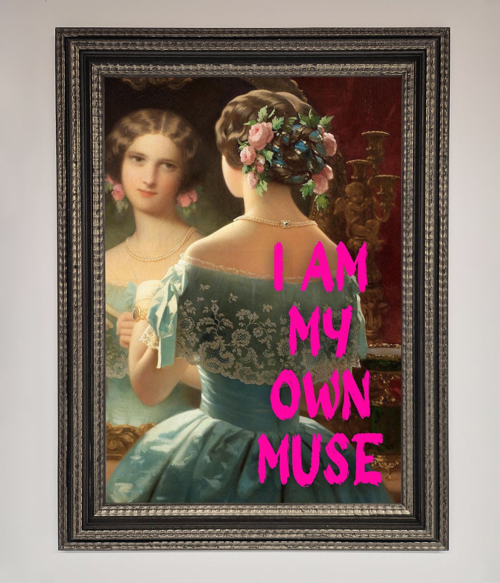 I Am My Muse Framed Print