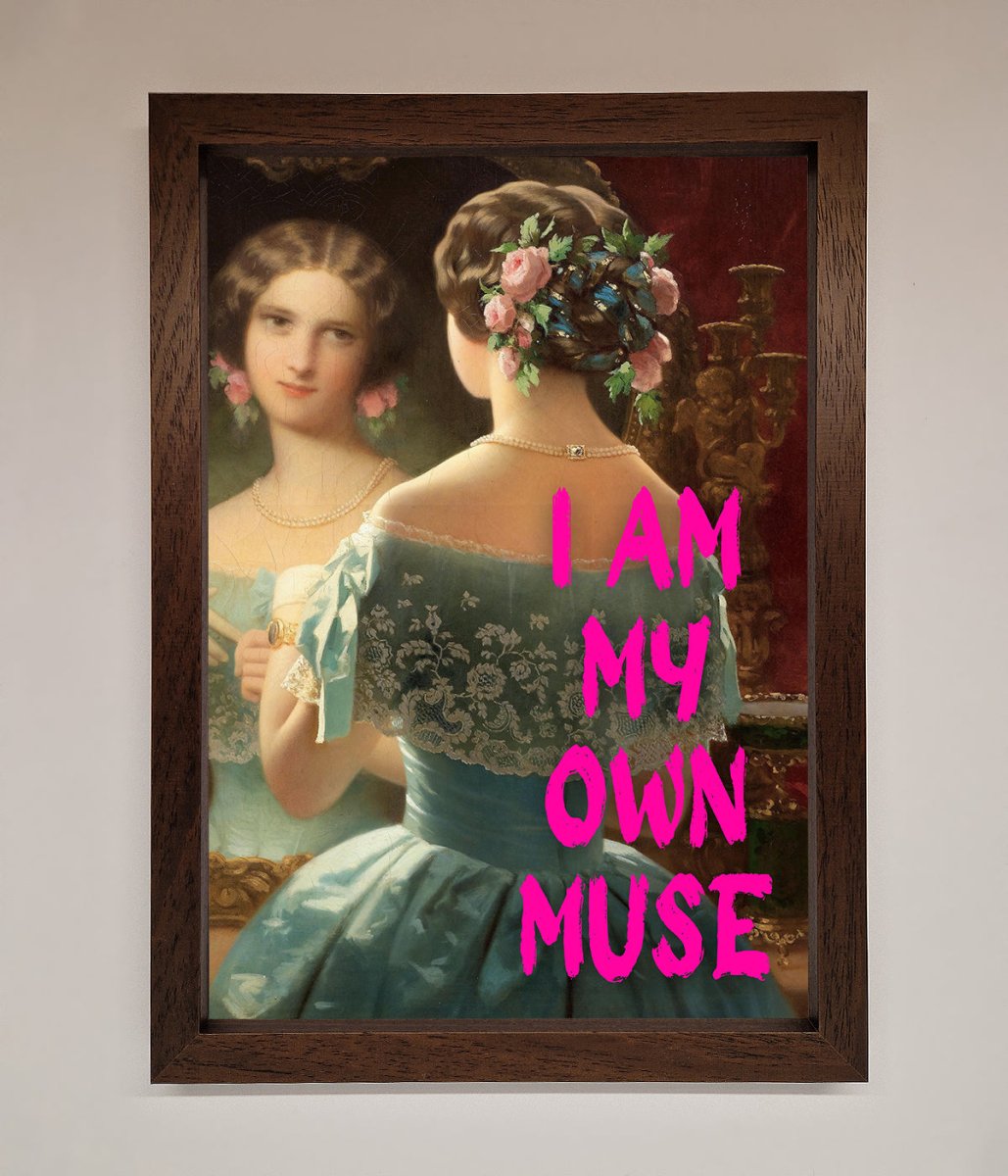 I Am My Muse Framed Print