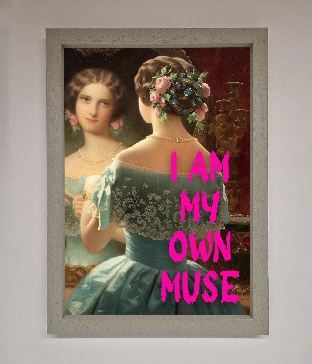 I Am My Muse Framed Print