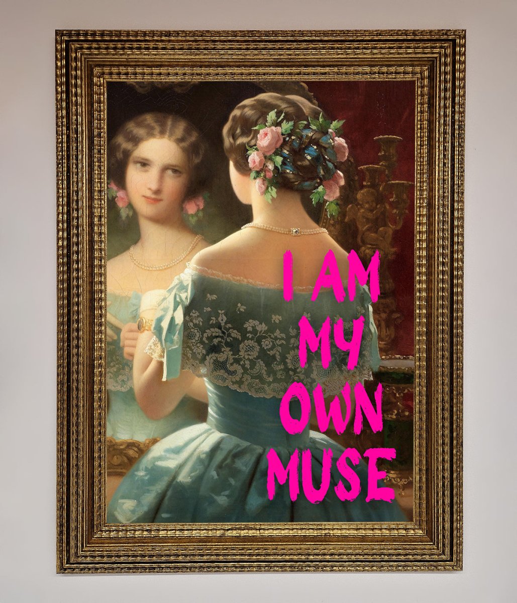 I Am My Muse Framed Print