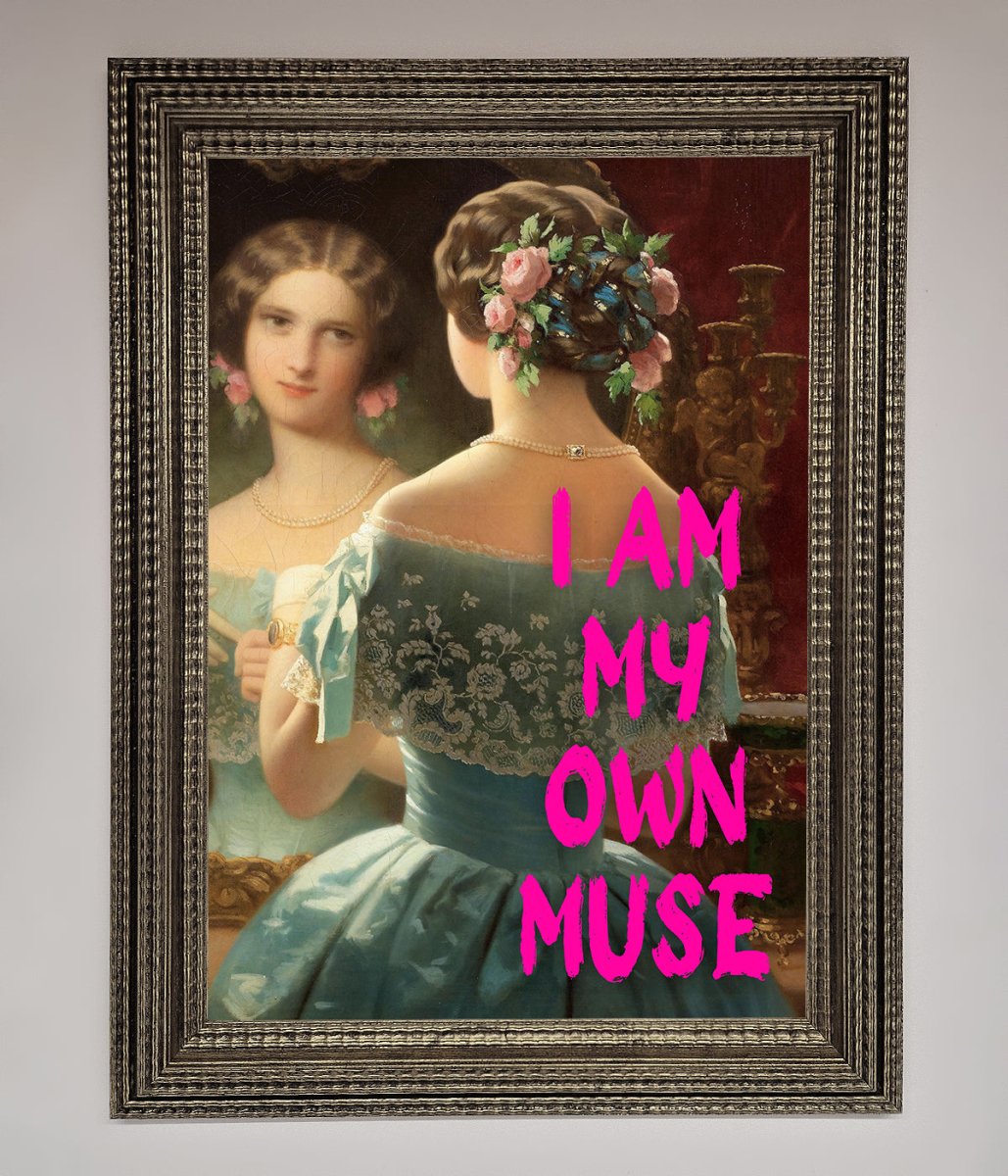 I Am My Muse Framed Print