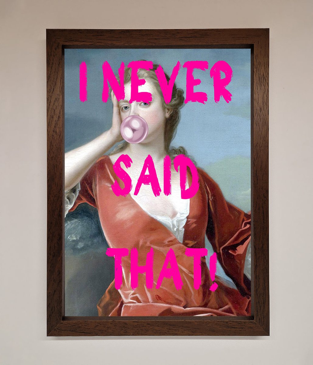 I Never Said That Framed Print