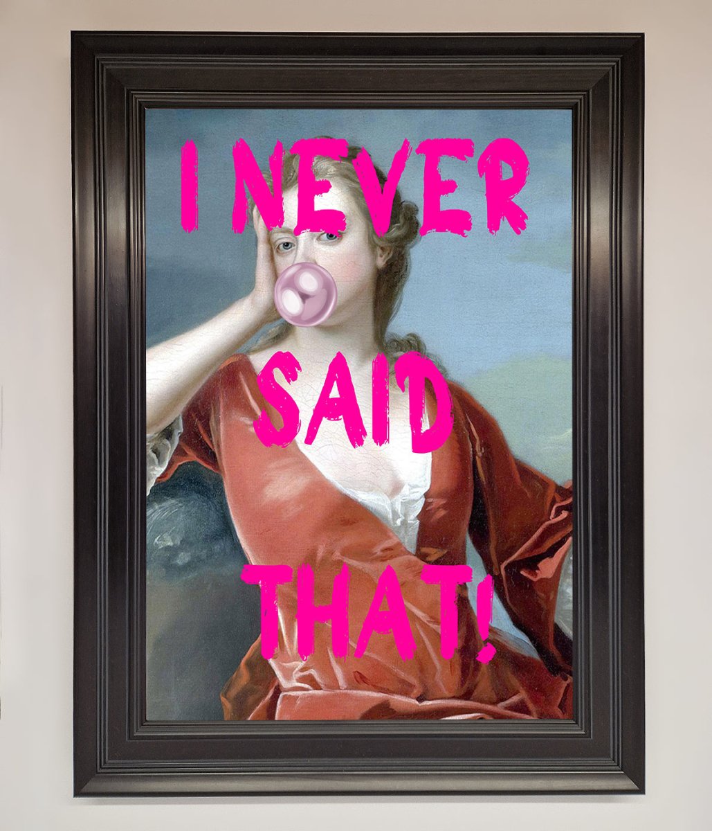 I Never Said That Framed Print