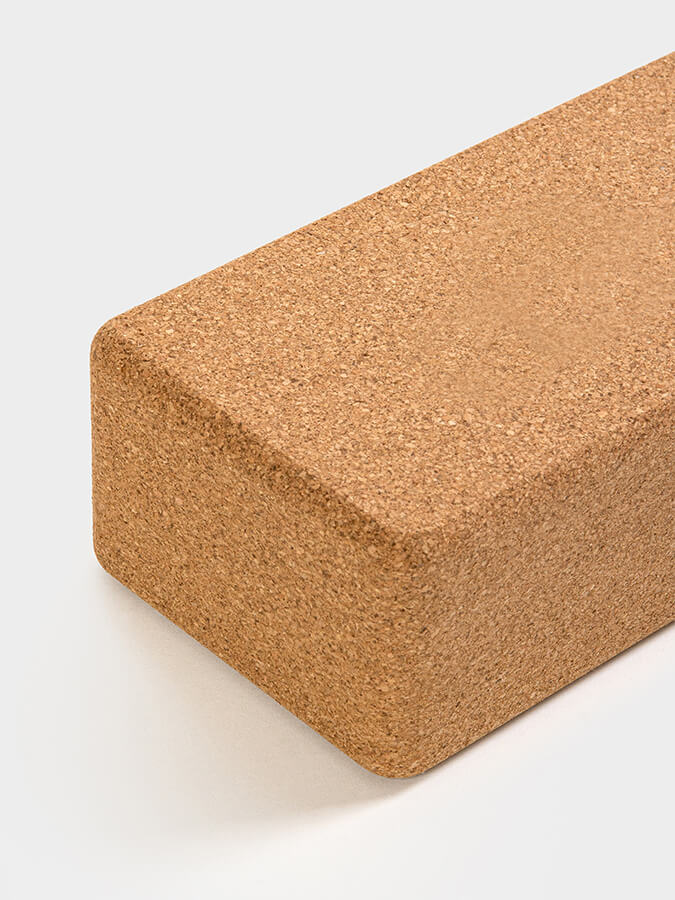 Natural Cork Yoga Block for Support and Stability