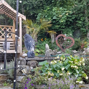 Large Rusty Metal Heart Garden Decoration