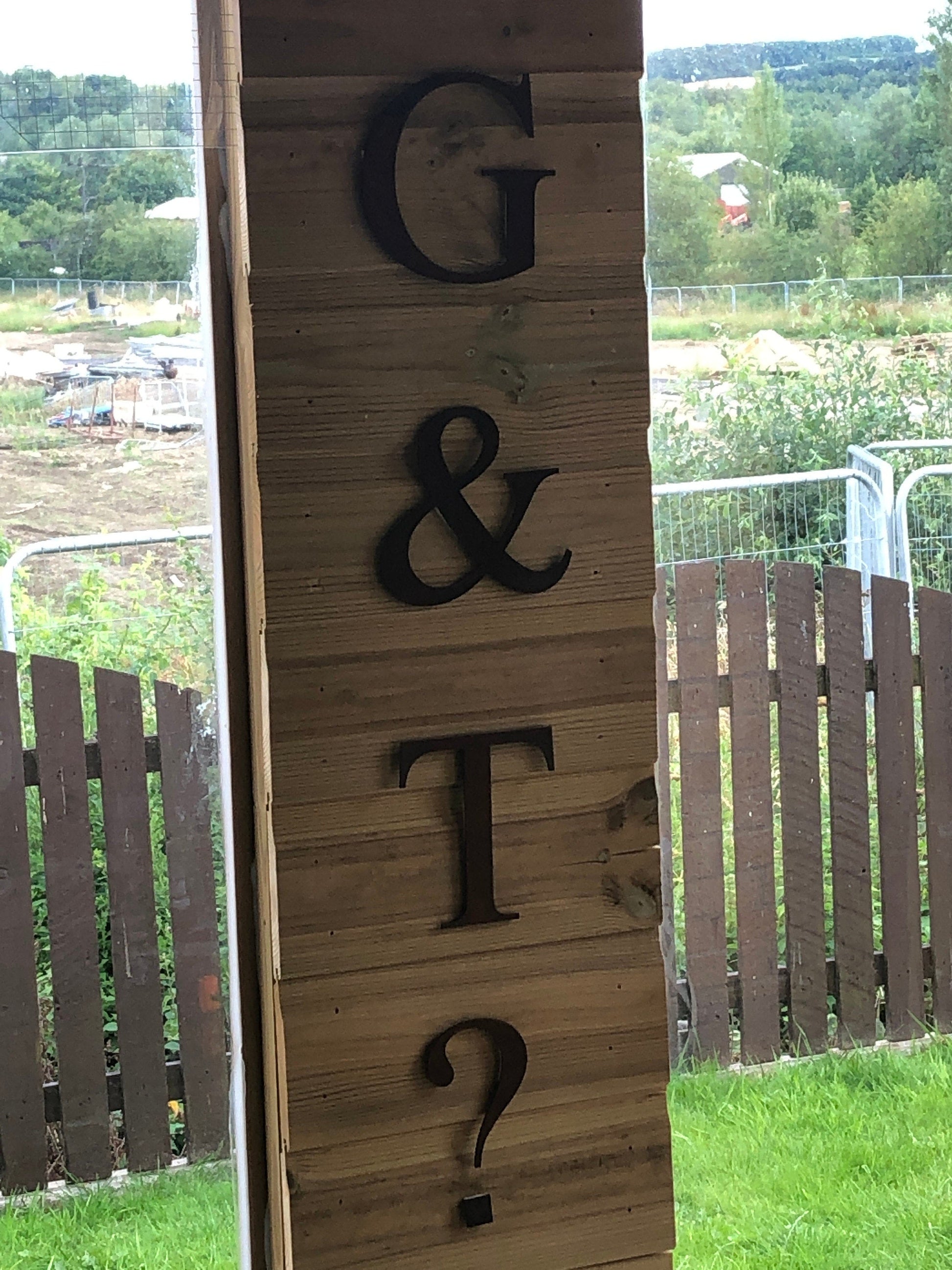 Rustic Metal Letters and Numbers 5 inch and 12 inch for Home and Garden Decor