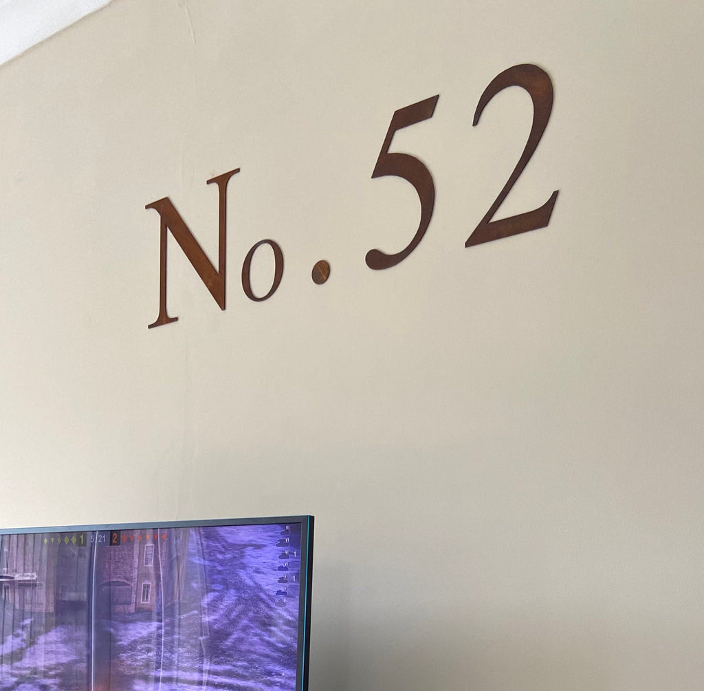 Rustic Metal Letters and Numbers 5 inch and 12 inch for Home and Garden Decor